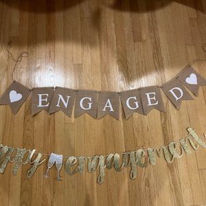 Engagement decorations - banners